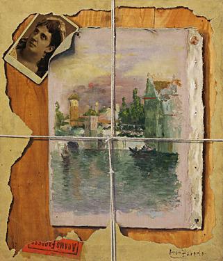 John Haberle Torn in Transit oil painting picture